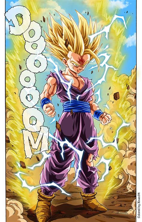 Gohan Ssj2 By Akira Toriyama By Xman34 On Deviantart Dragon Ball