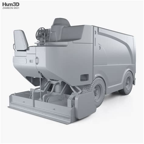 Zamboni Model 650 Electric 整氷車 3dモデル 乗り物 On Hum3d