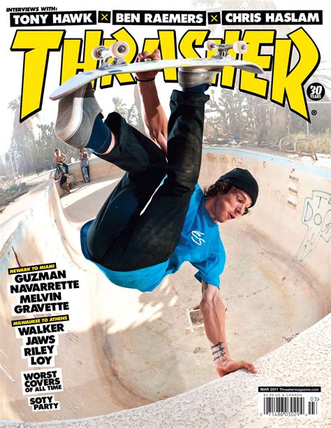 Thrasher Magazine Marzo 2011 Revista Deportiva De Skateboarding Esta