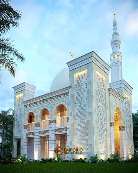 Desain Masjid Riyadhuul Ulum Style Classic 2 Lantai Jakarta