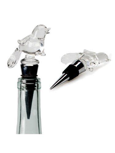 Maybe you would like to learn more about one of these? Set of 2 Glass 4" Clear Glass Bird Wine Bottle Stopper ...