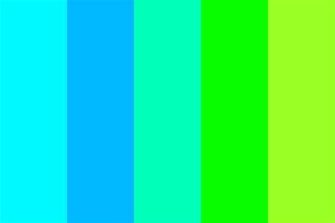 Greens And Blues Color Palette