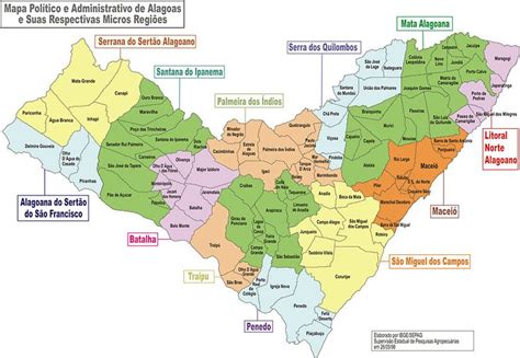 Alagoas Geografia e história do Estado de Alagoas Geografia Mapa