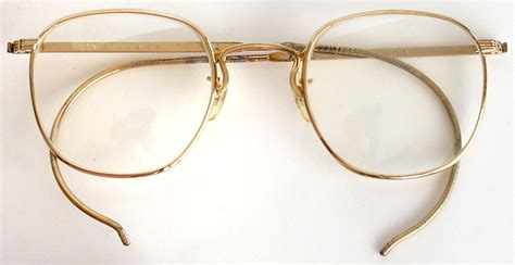 vintage ao liner american optical wire eyeglasses glasses xlnt gold 12kgf
