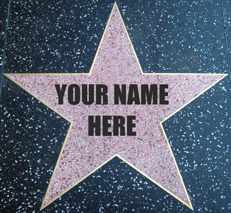 Hollywood Star Template Photoshop Walk Clipart Fame Hollywood Clip