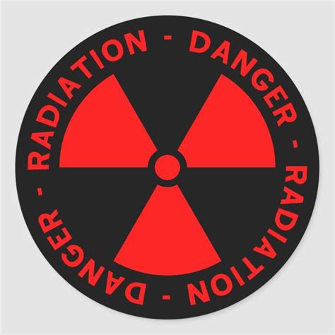 Radiation Warning Sticker Zazzle Stickers Custom Custom Stickers