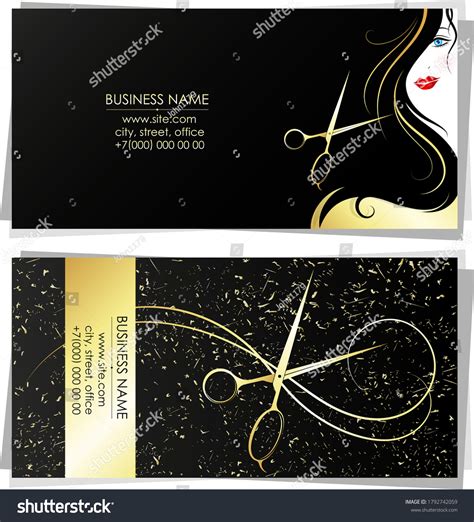 9877 Hairdressing Business Cards Images Stock Photos And Vectors