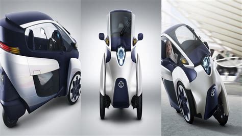 Toyota Unveiled I Road Concept 3 Wheeled Electric Vehicle Youtube