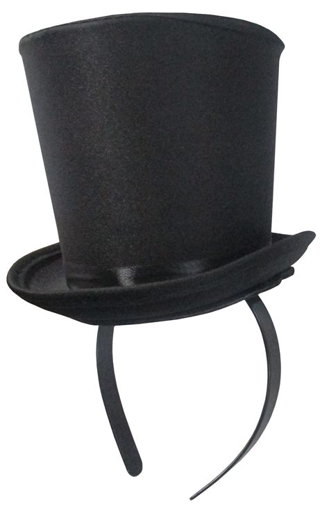 Mini Top Hat Headband One Size Black