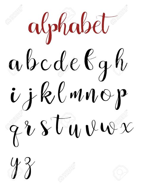 Font Hand Lettering Lettering Alphabet Handwritten Brush Pen