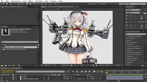Animating Mangaanime Static Image In After Effect Time Lapse Youtube