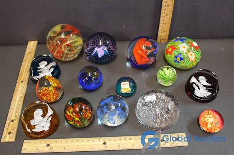 Beautiful Glass Spherical Paperweights