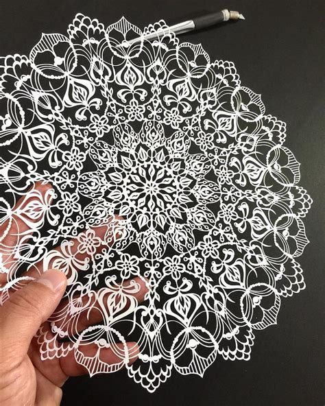 Hand Cut Mandalas And Other Intricate Paper Works By Mr Riu Colossal