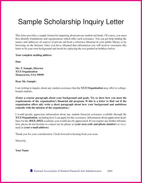 Scholarship Letter Sample Free Cover Letter Lettering Scholarships