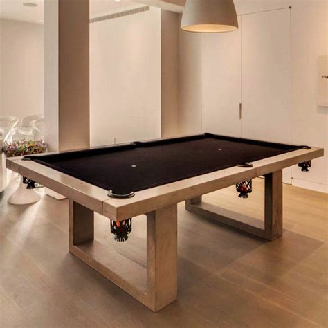 Carefully flip the table over and add a splash of color. Fancy - Concrete Pool Table by James De Wulf | Modern pool ...
