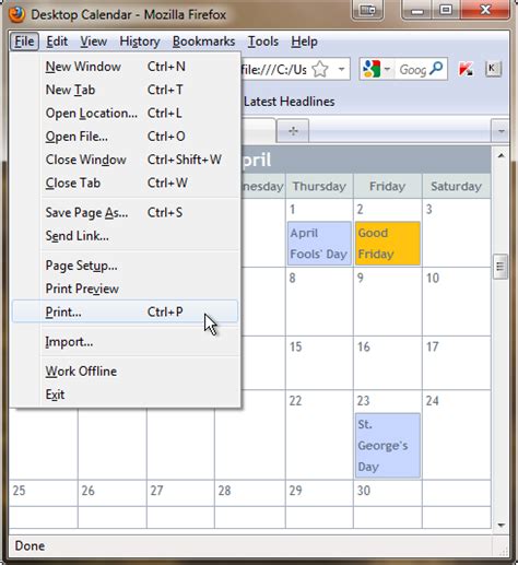 Desktop Calendar A Simple Calendar That Sits On Your Desktop