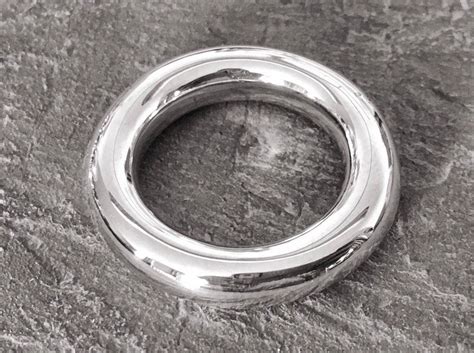 Silver Halo Ring Halo Ring Chunky Silver Ring 4mm Halo Ring Halo