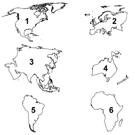 Which Continent Am I Free Printable Tests And Worksheets