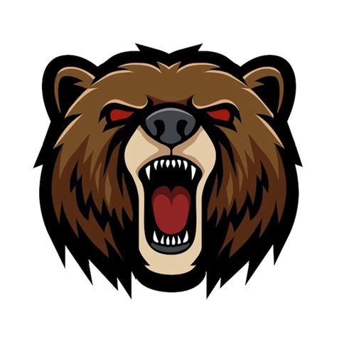 Premium Vector Bear Head Sports Logo Mascot