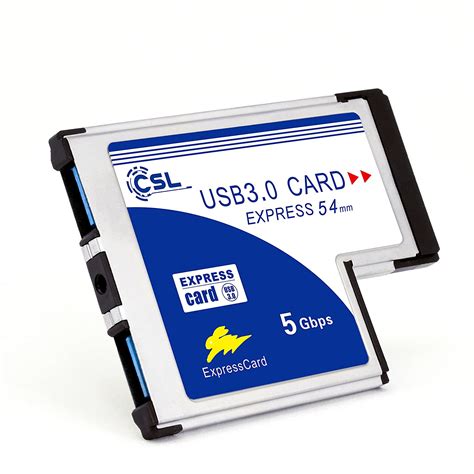 CSL USB 3 0 SuperSpeed PCMCIA Express Card 54mm 2 Port Compatible