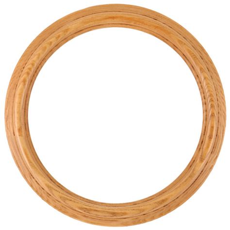 Round Frame In Carmel Finish Solid Wood Oak Picture Frames With