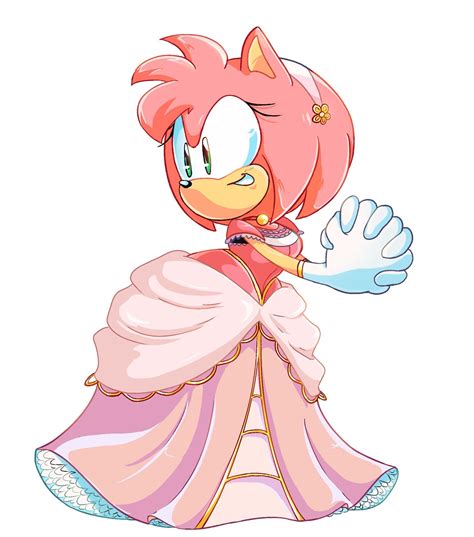 Princess Amy Sonic The Hedgehog Know Your Meme Rose Wedding Dress Sonic And Amy Amy Rose