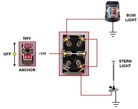 This switch will light the bottom light when it is down, and the upper light when it is up. Nav/anchor light switch connection (with pic) - Page 2 - The Hull Truth - Boating and Fishing Forum