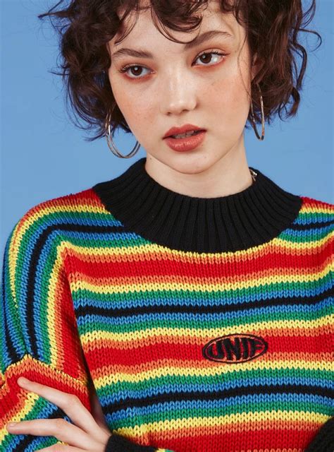 In case you've always wanted to go short but something has been. Women's Sweaters - UNIF in 2020 | Short grunge hair ...