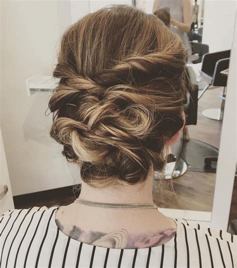 Your hair will respond to the healthy food you eat and the water you drink to nourish it from the inside. 27 Trendy Updos for Medium Length Hair: Updo Hairstyle ...