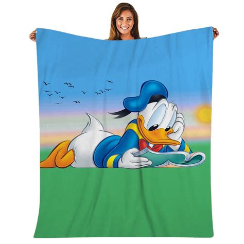 Donald Duck Print Blanketsandthrows Lightweight Ultra Soft Throw Blankets