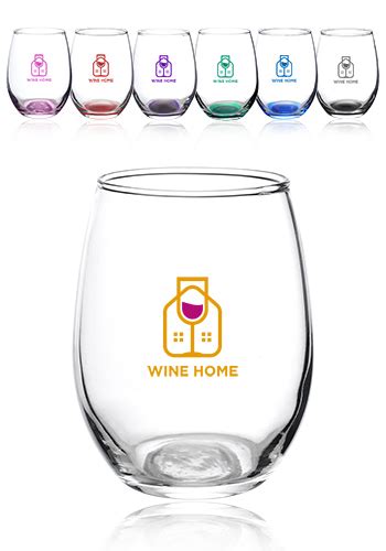 Personalized 9 Oz Arc Stemless Etched Wine Glasses C8832 Discountmugs