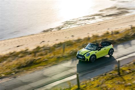 2021 F57 Mini Convertible In Zesty Yellow Action Shots Paul Tans