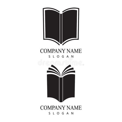 Logo De Lecture De Livre Et Calibre De Symboles Illustration De Vecteur