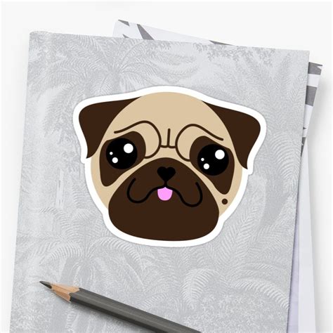 I Love My Pug Vito The Pug Puppy Dog Animal Lover Cute Sweet Kawaii