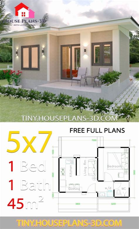 12 Small One Bedroom House Plans Homifybest In 2020 Small House