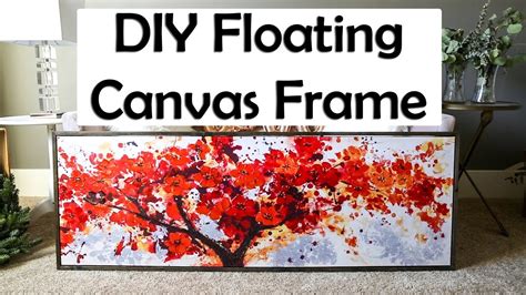 Diy Floating Canvas Frame Youtube