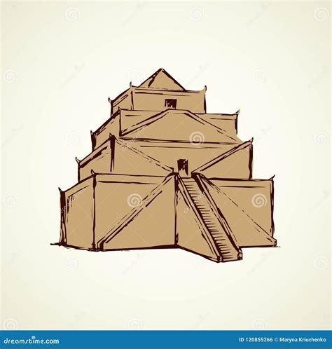 Tower Of Babel Vector Drawing 120855266