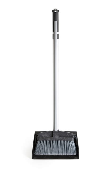 Industrial Deluxe Long Handled Lobby Dustpan And Brush