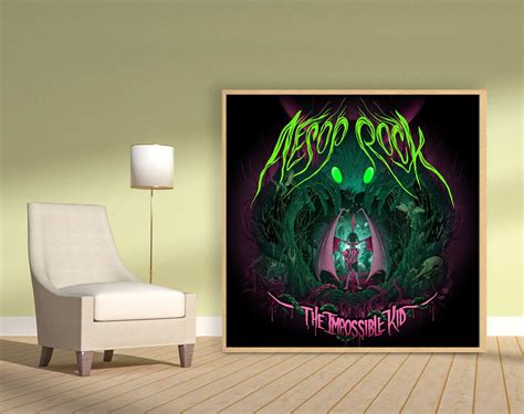 Aesop Rock The Impossible Kid Album Cover Poster Silk Art Etsy