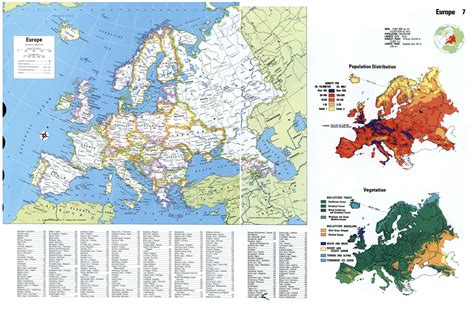Large Detailed Political Map Of Europe Europe Mapsland Maps Of The World