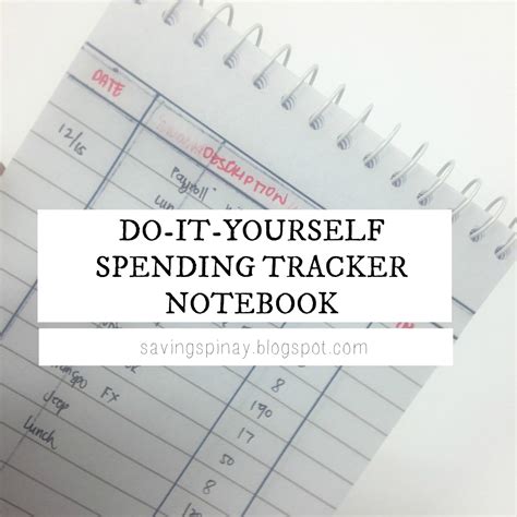 Maybe you would like to learn more about one of these? Do It Yourself Spending Tracker Notebook - SavingsPinay