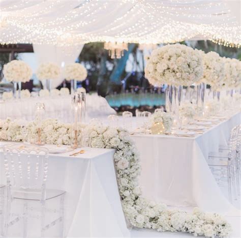 Pin By Danielle Rowe On Wedding Theme Crystal Wedding Decor White