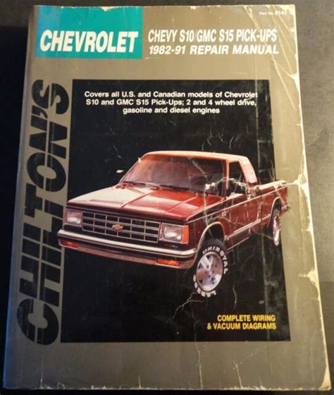 1982 1991 Chilton Chevrolet S10 S 15 Pick Ups Repair Service Manual