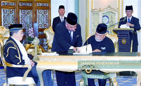 He was also awarded the title tun as a. Deputy Sabah assembly speaker sworn in before Yang di ...
