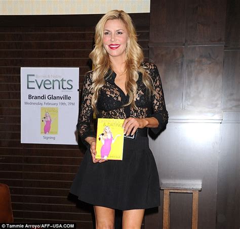 Brandi Glanville Flashes Her Bra In A See Through Lace Top As She Promotes Her Dating Book