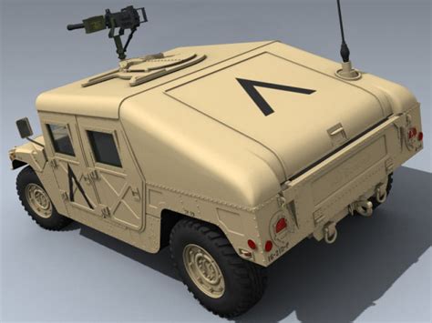 M1025 Hmmwv Us Army Desert Humvee 3d Model By Mesh Factory