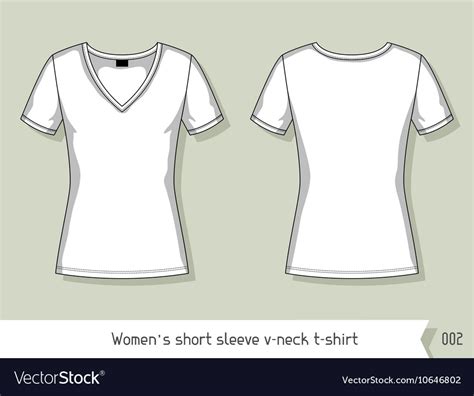 V Neck T Shirt Template