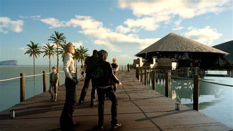 relaxing beach music and ambience final fantasy 15 galdin quay ocean waves and acoustic guitar