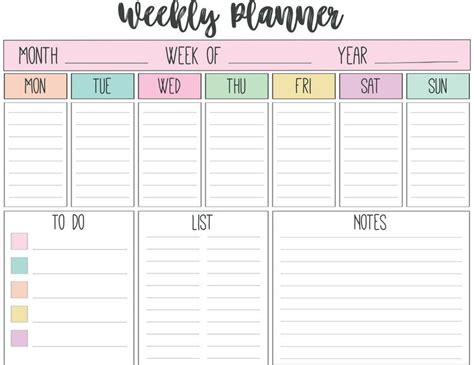 Free Printable Weekly And Monthly Planners — Journey With Jess
