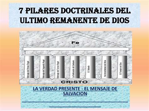 Ppt 7 Pilares Doctrinales Del Ultimo Remanente De Dios Powerpoint